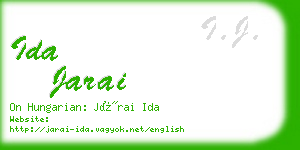 ida jarai business card